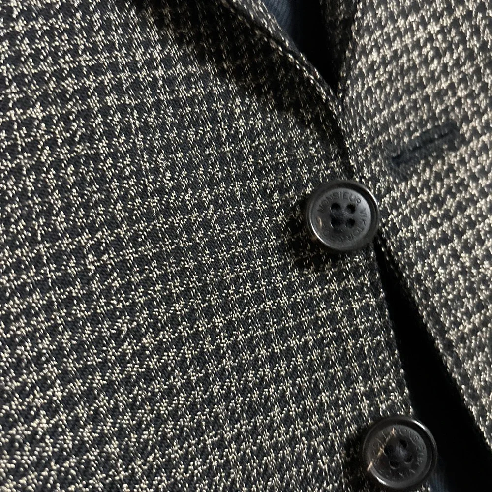 Viktor Rolf Monsieur Waistcoat Vest 38 (US) Italy Wool‎ Tan Check Casual Classic